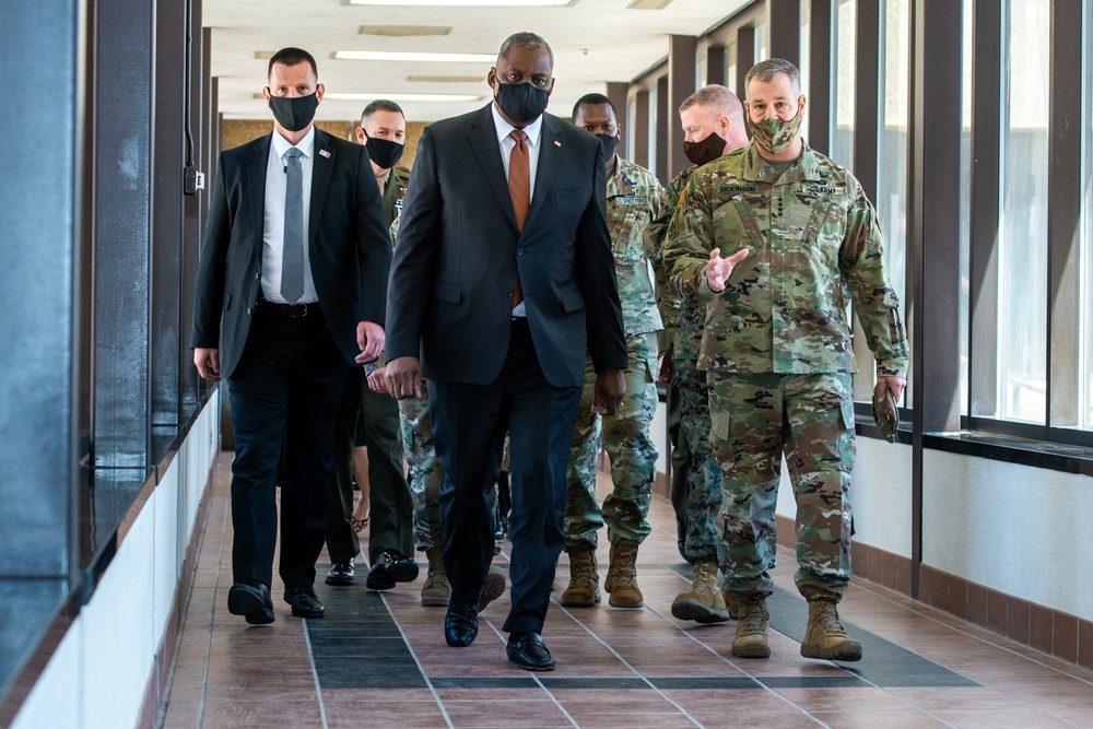 Secretary of Defense visits Schriever Air Force Base