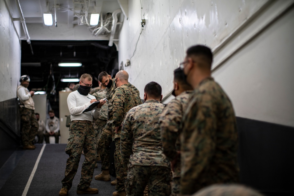 11th MEU forward command element takes off from the USS Essex