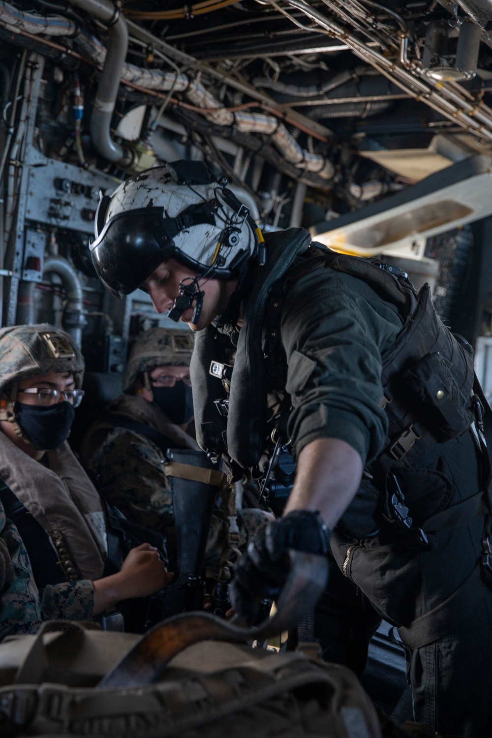 11th MEU Marines Conduct Evacuation Control Center Training Ashore