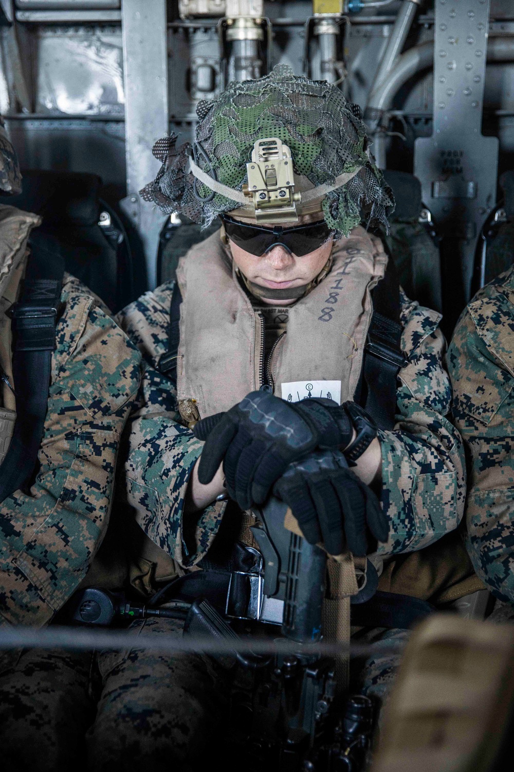 11th MEU Marines Conduct Evacuation Control Center Training Ashore