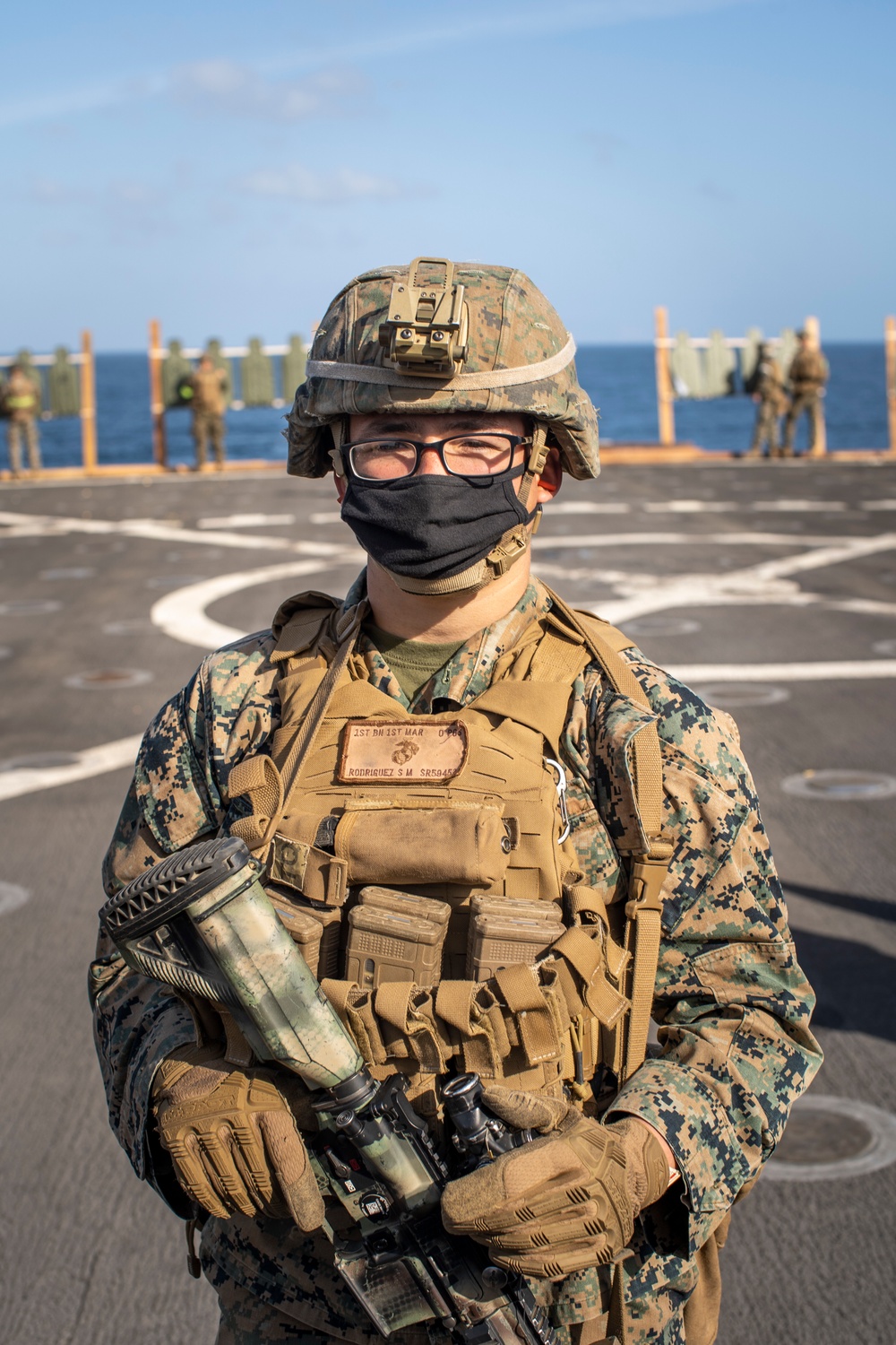 11th MEU Marines improve weapon proficiency aboard USS Pearl Harbor