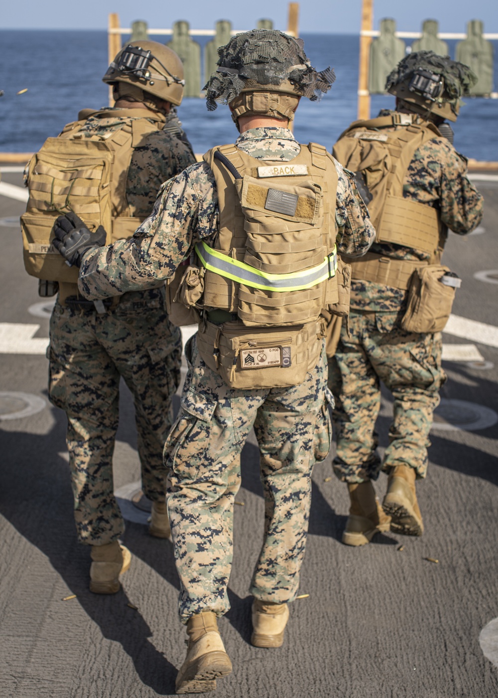 11th MEU Marines improve weapon proficiency aboard USS Pearl Harbor