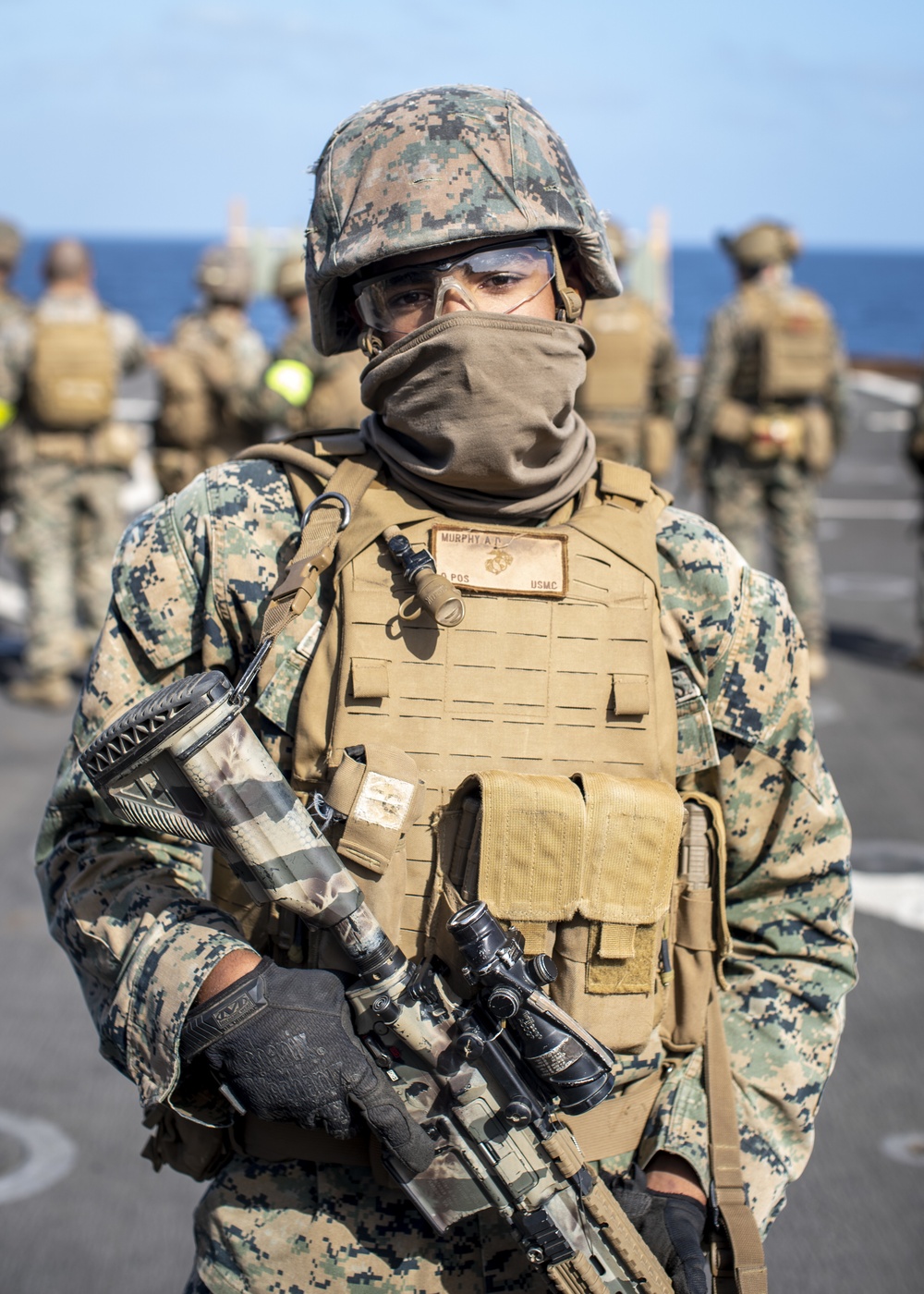 11th MEU Marines improve weapon proficiency aboard USS Pearl Harbor