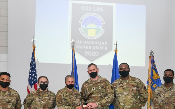 633rd LRS wins AF Logistics Effectiveness Award