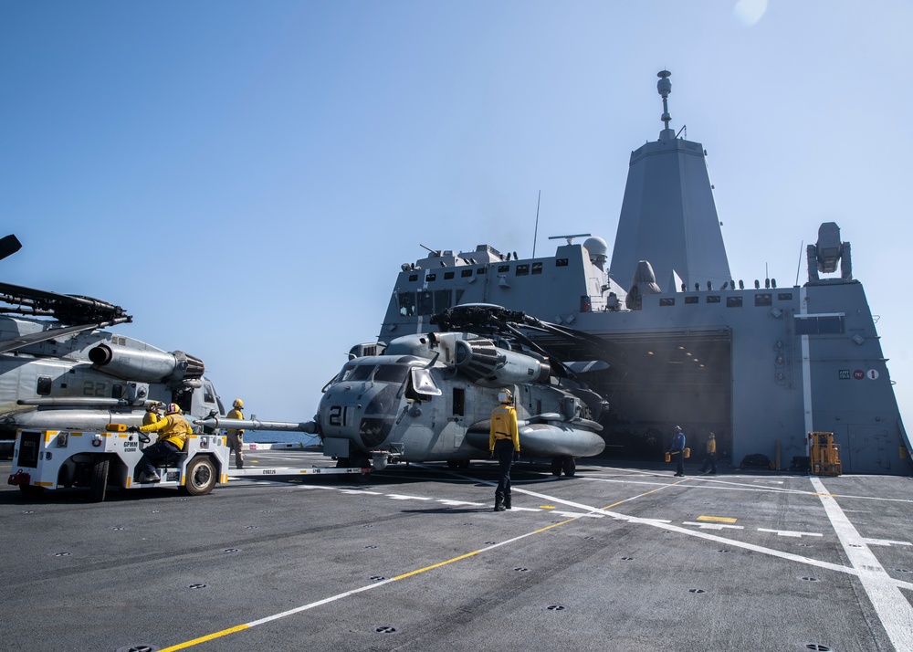 VMM-165 (Rein.) conducts flight ops aboard USS Portland