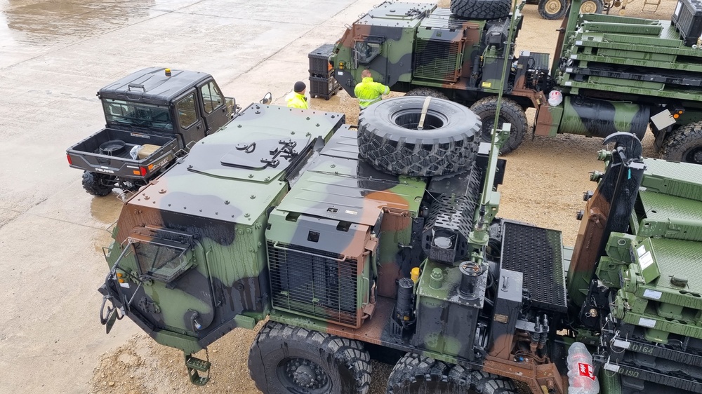 APS-2 equipment, vehicles issued to units in Estonia for DEFENDER-Europe 21