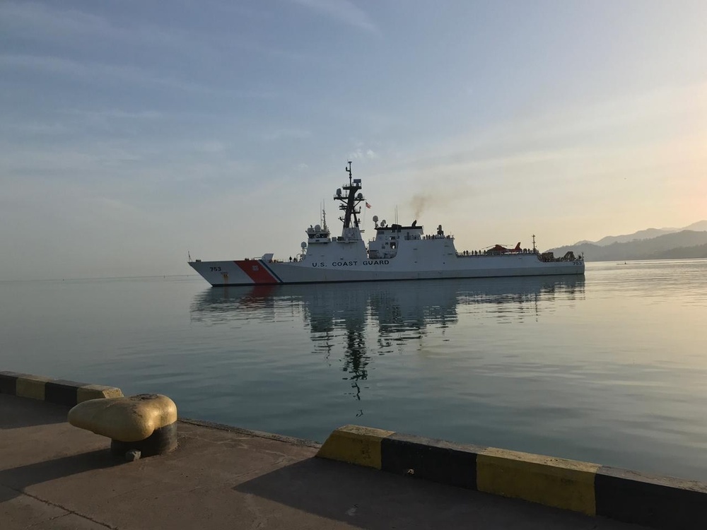 USCGC Hamilton (WMSL 753) arrives to Batumi, Georgia