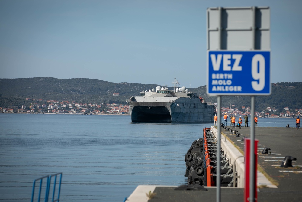U.S. Naval Ship Yuma arrives in Zadar, Croatia