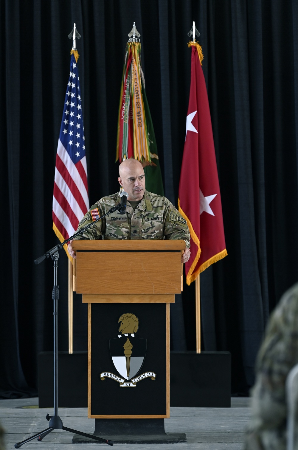 Special Forces Students Don Green Berets at Ceremony