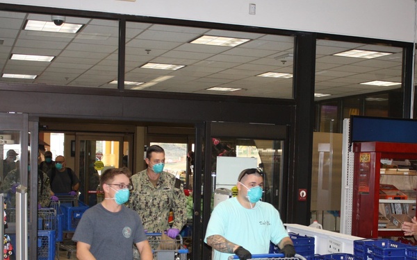 Sailors Shop Safely at NEX Guantanamo Bay