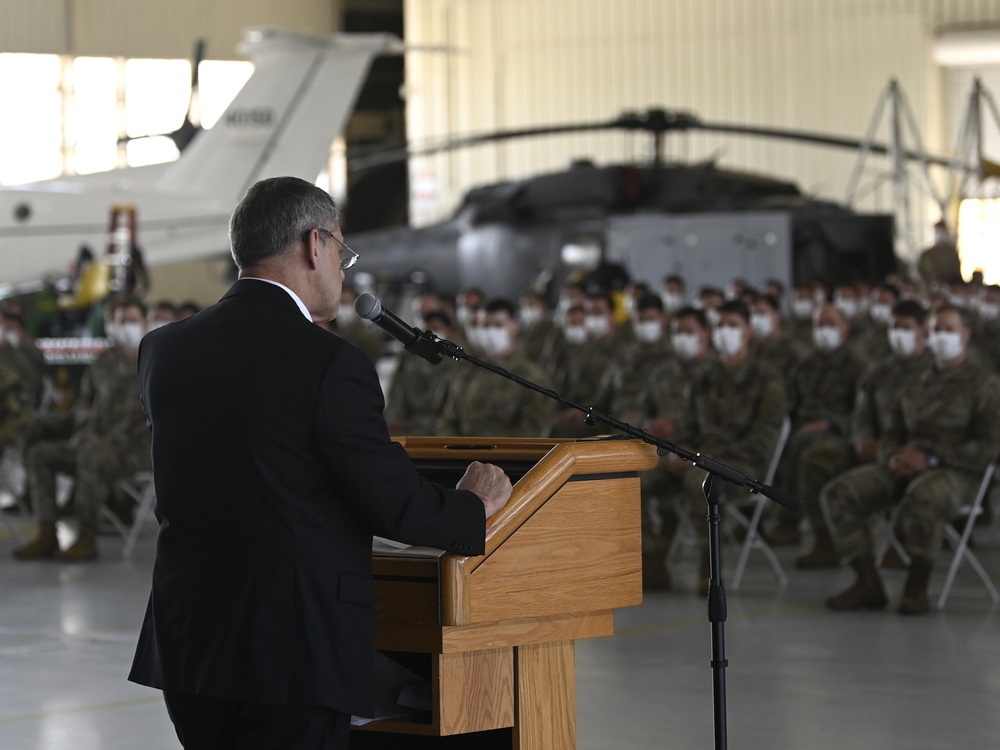 Special Forces Students Don Green Berets at Ceremony