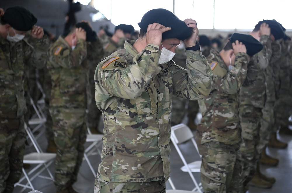 Special Forces Students Don Green Berets at Ceremony