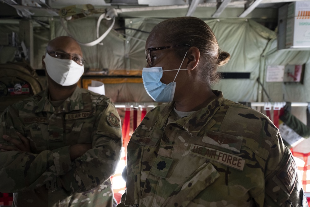 Aeromedical Evacuation trains with NPCL on C-130