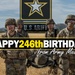 U.S. Army 246th Birthday graphic