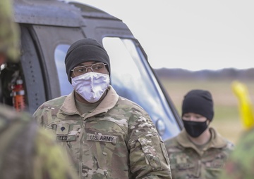 Estonian Soldiers Perform Cold Load Training