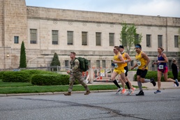 National Guard Soldiers and Airmen participate in the 2021 Lincoln Marathon time trials