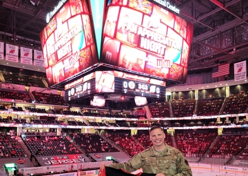 111th OSS Member honored at NHL game