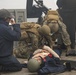 U.S. Marines aboard USS Pearl Harbor provide security during strait transit training