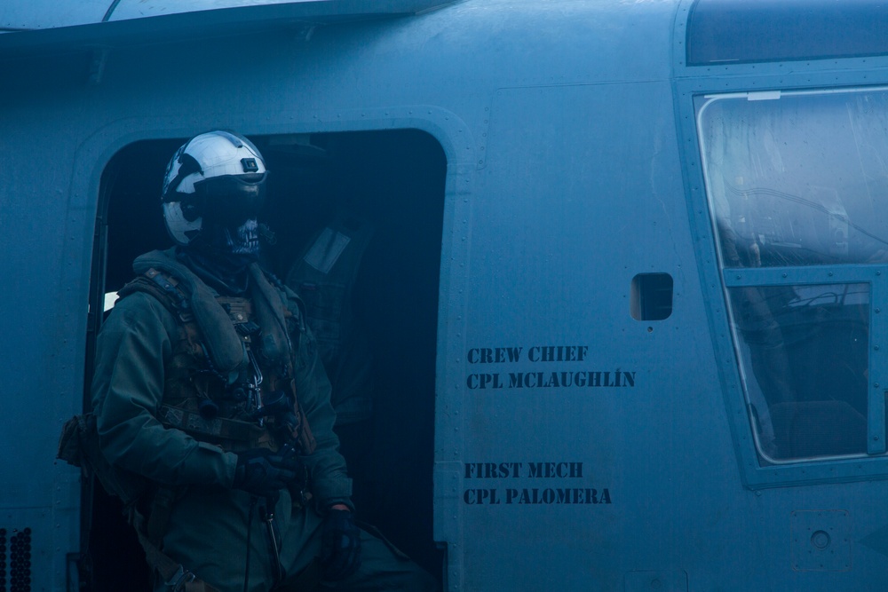 15th MEU Marines depart USS Makin Island during Northern Edge 21