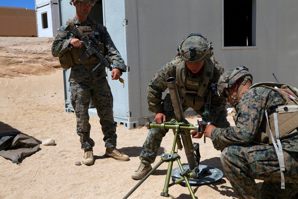 3rd Battalion, 7th Marines Mortarmen during MWX.