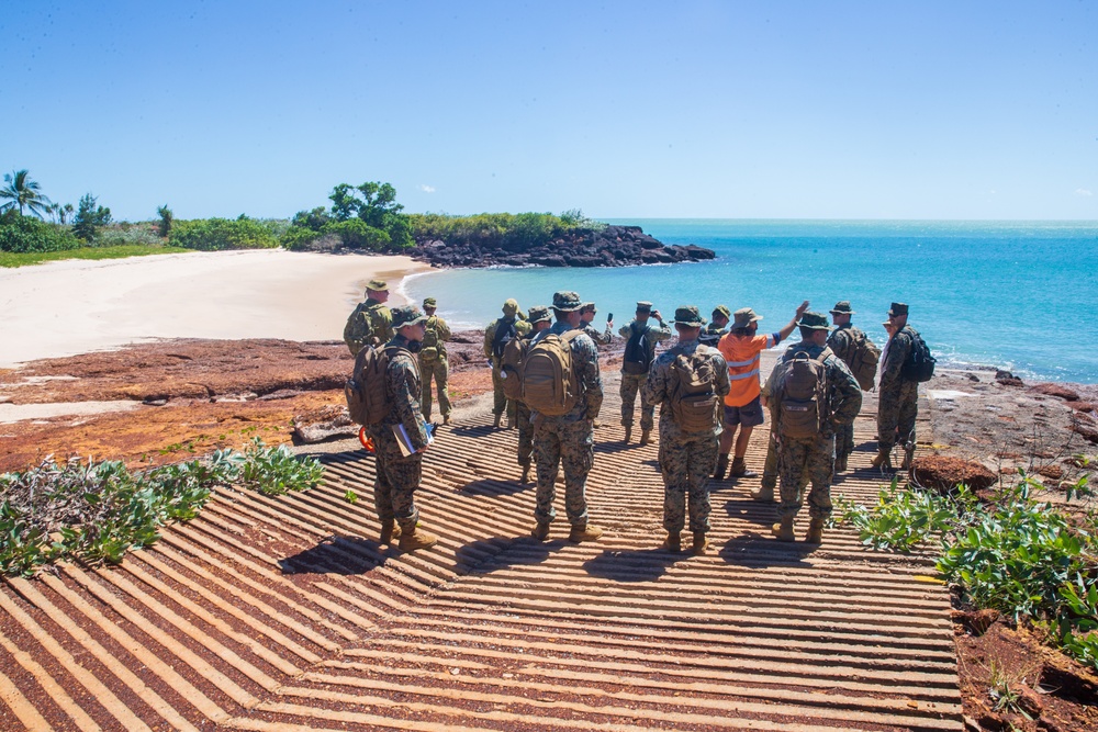 MRF-D conducts a site survey at Tiwi Island