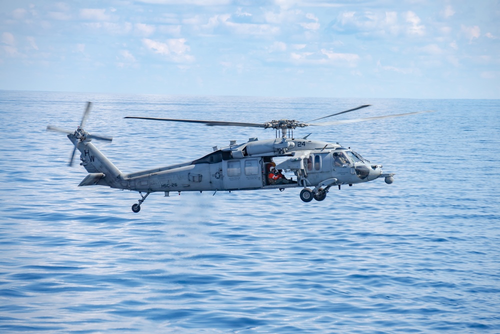 USS Iwo Jima Conducts Ammo Transfer