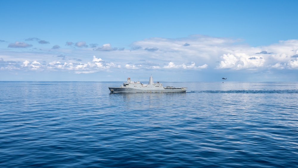 USS Iwo Jima Conducts Ammo Transfer