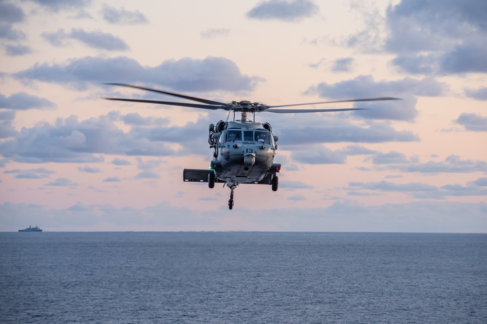 USS Iwo Jima Conducts Ammo Transfer