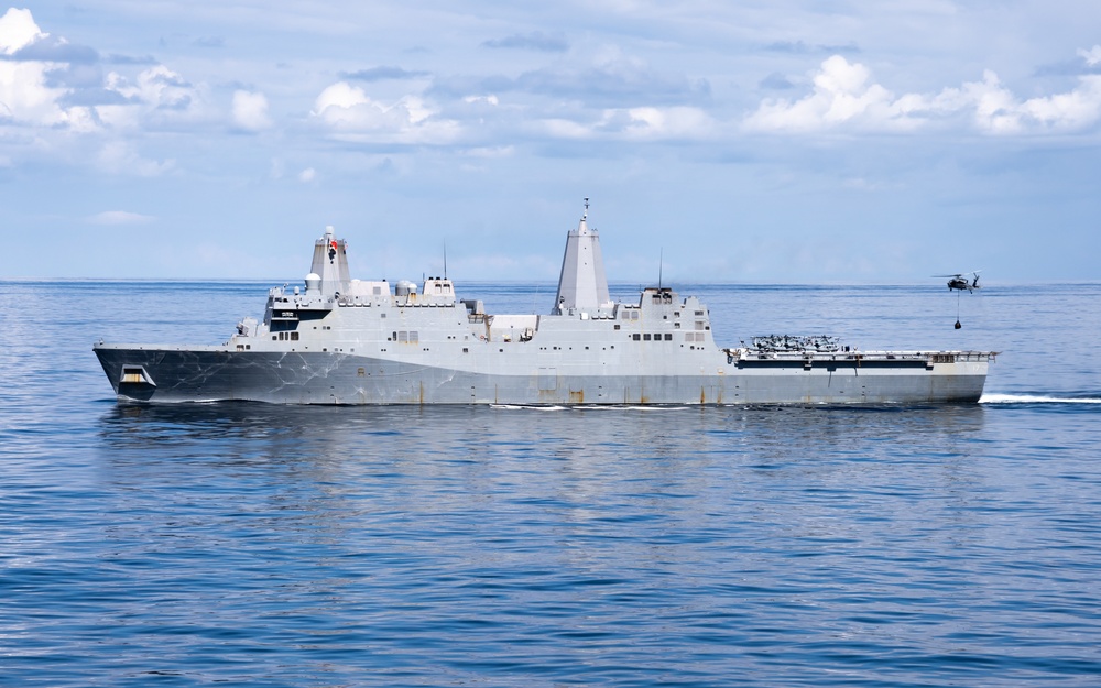 USS Iwo Jima Conducts Ammo Transfer