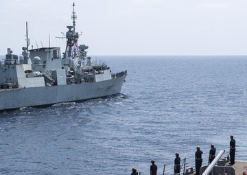 USS Laboon Conducts Operations with HMCS Calgary and PNS Saif