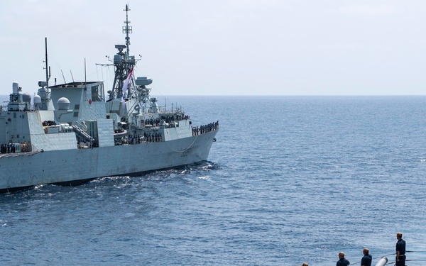 USS Laboon Conducts Operations with HMCS Calgary and PNS Saif