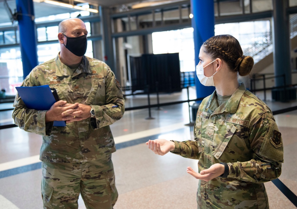 Col. Miller Visits Deployed Airmen in Detroit, Michigan