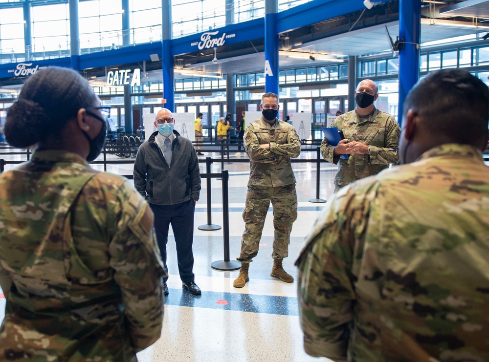 Col. Miller Visits Deployed Airmen in Detroit, Michigan