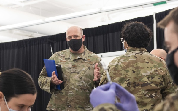 Col. Miller Visits Deployed Airmen in Detroit, Michigan