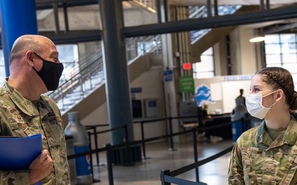 Col. Miller Visits Deployed Airmen in Detroit, Michigan