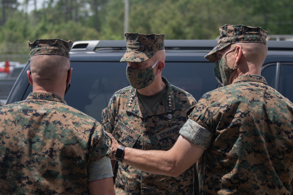 General Berger visits 2d Marine Division