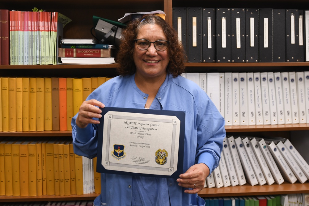 Dental Assistant recognized as UEI superior performer