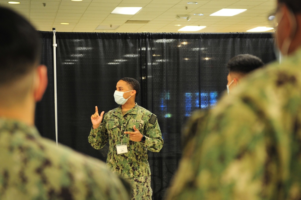 U.S. Navy Hospital Corpsman support Federal Vaccine Response