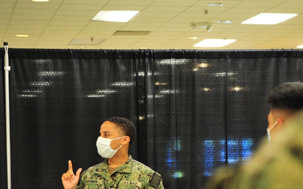 U.S. Navy Hospital Corpsman support Federal Vaccine Response