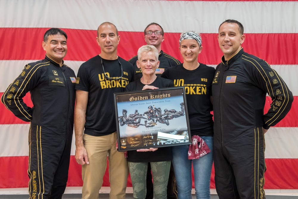 Army Golden Knights jump for mental health with 'Team Unbroken'