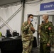 Canadian Army Brig. Gen. R.T. Ritchie, Assistant Commanding General of Operations, XVIII Airborne Corps visits the United Center COVID-19 Community Vaccination Center, Chicago