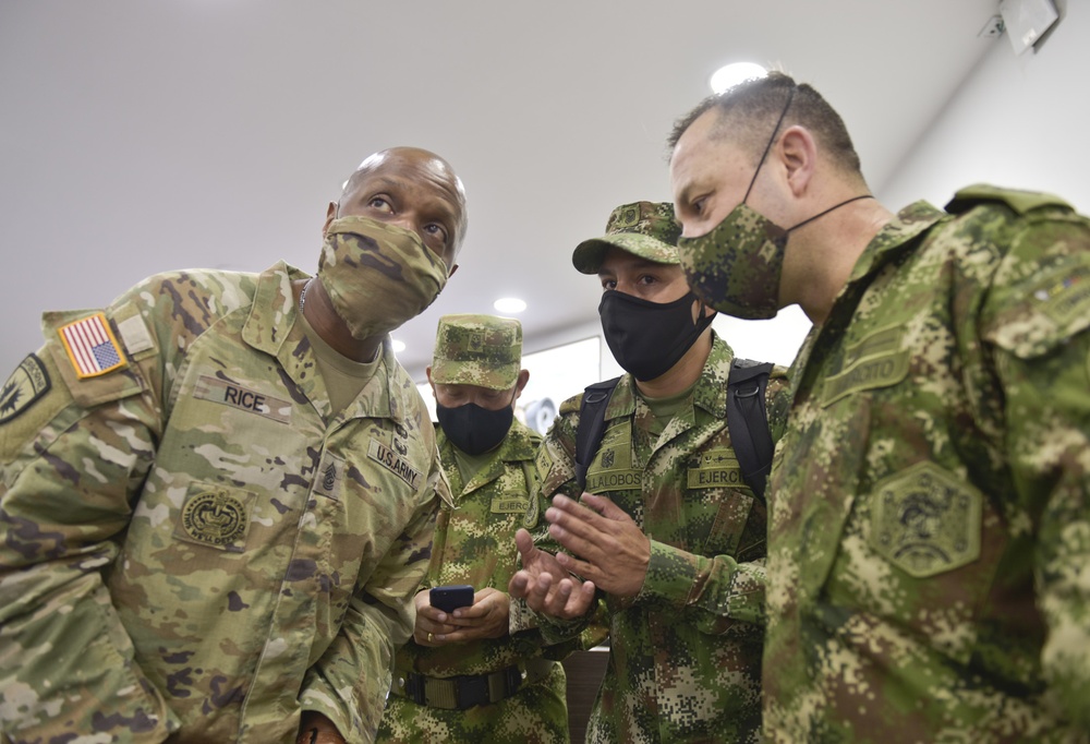 Senior enlisted leaders collaborate in Colombia