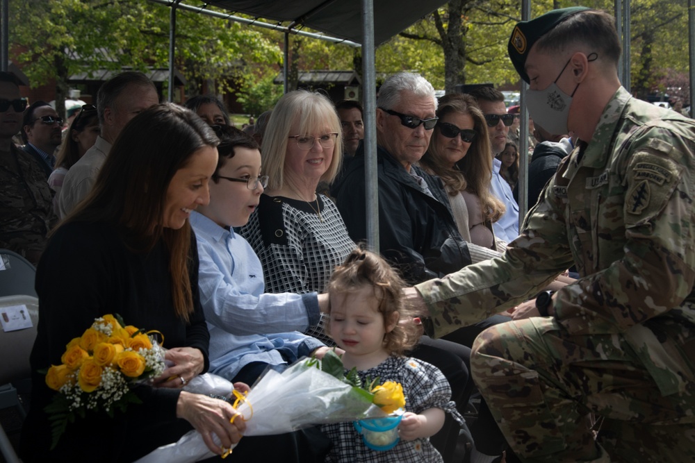 Command Sgt. Maj. Eric Curran Assumes Responsibility of 1st SFG (A)