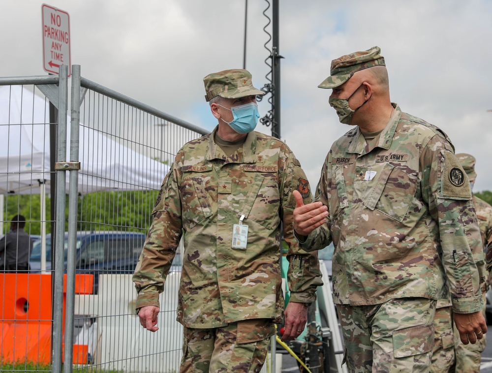 U.S Air Force General Collins visits Greenbelt CVC site