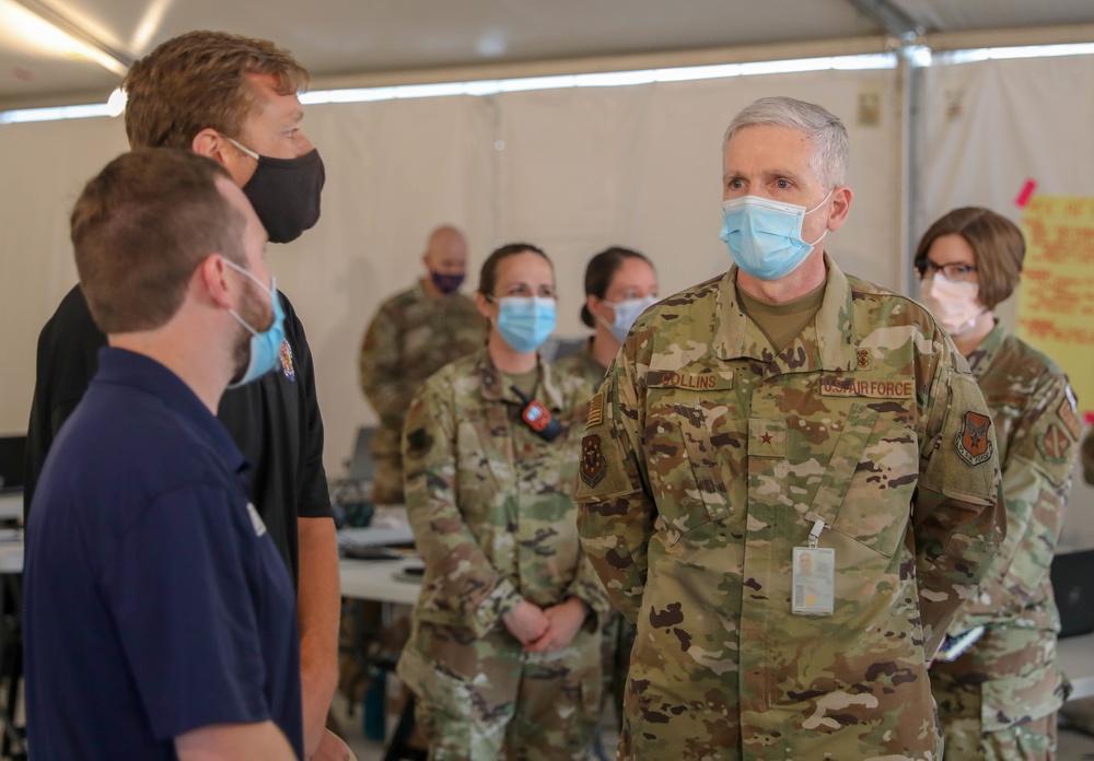 U.S Air Force General Collins visits Greenbelt CVC site