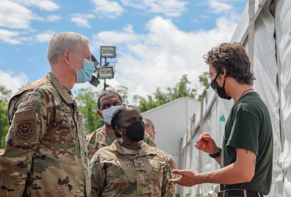 U.S Air Force General Collins visits Greenbelt CVC site