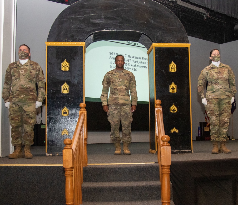 Newly Promoted 647th Regional Support Group (Forward) NCOs Inducted into NCO Corps