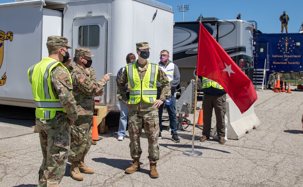 Air Mobility Command Surgeon visits Gary Community Vaccination Center