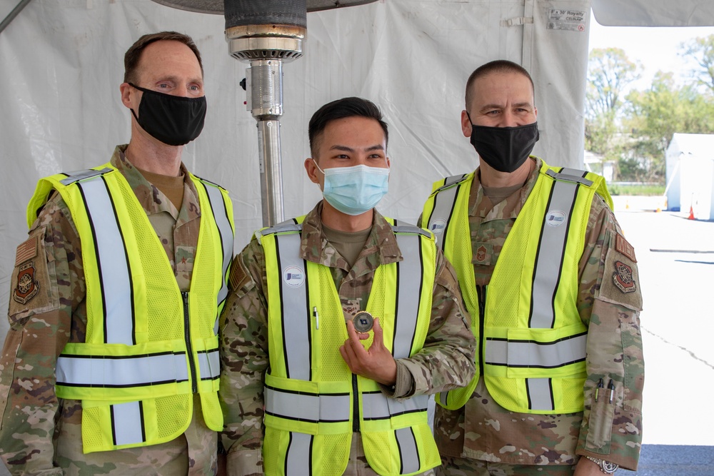 Air Mobility Command Surgeon visits Gary Community Vaccination Center