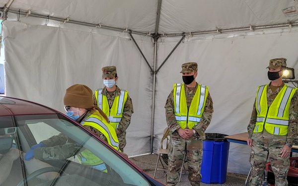 Air Mobility Command Surgeon visits Gary Community Vaccination Center